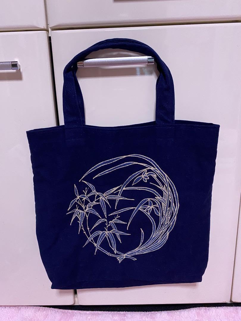 Amazon.co.jp: 笹倉玄照堂 藍染 バッグ手提げかばん トートバッグ